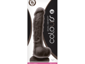 NS Novelties Colours Dual Density 8' Dildo Dark Brown